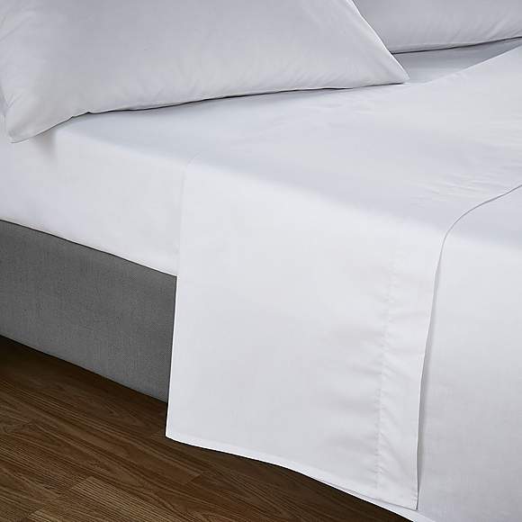 Flat Sheet King Size 200 Thread Count Cotton Blend Percale. Made in the ...