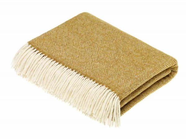 Bronte By Moon Parquet 100 Wool Throw Blanket Various Colours Factory Slight Seconds The Better Sleep Company