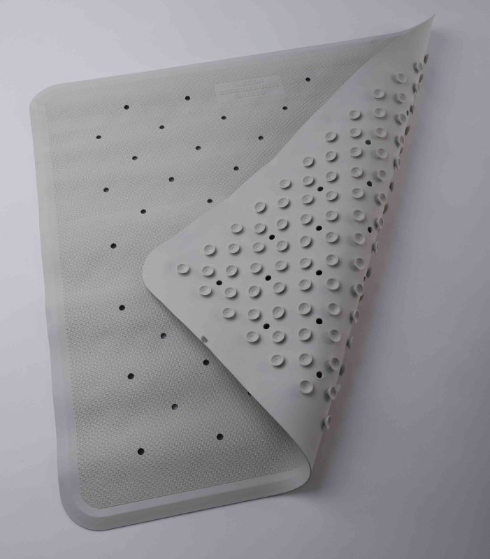 Square Shower Mats Non-slip Anti Mold Bath Mats Machine Washable Bathroom  Mat With Suction Cup Antib