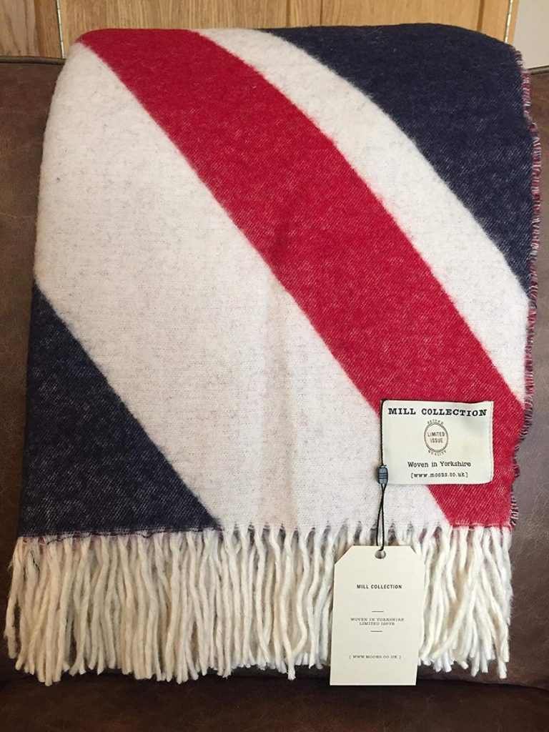 Bronte by Moon Merino lambswool Original Union Jack Throw Factory